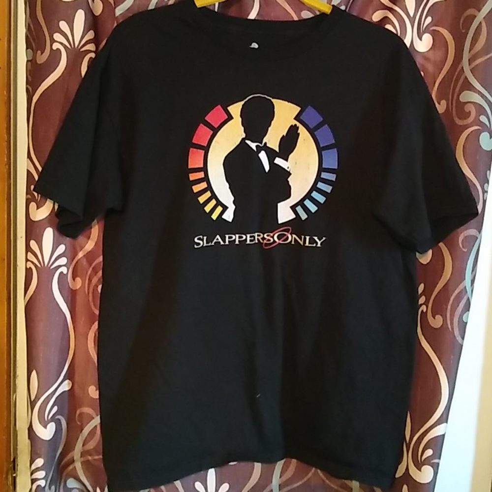 GoldenEye Slappers Only TeeFury shirt black large